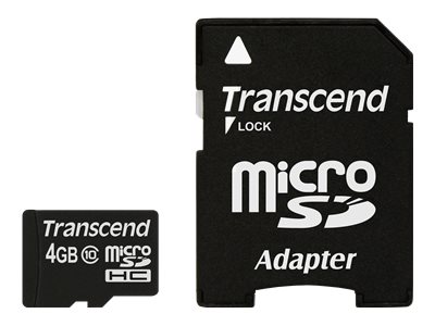 Transcend Premium - carte mmoire flash - 4 Go - micro SDHC