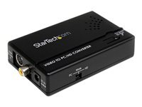StarTech.com Convertisseur de balayage composite et S-vidéo vers VGA Noir - vue 2