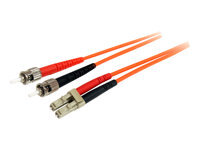 StarTech.com Fiber Optic Cable Multimode Duplex 62.5/125 Lszh Om1 Lc To St Cat6 Patch Cable (Fiblcst3) Cordon De Raccordement 3 3M de Inmac Wstore - Image 1
