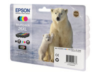 Epson 26XL Multipack - pack de 4 - XL - noir, jaune, cyan, magenta - original - cartouche d'encre