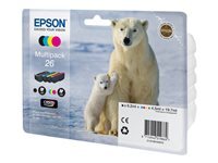Epson 26 Multipack - pack de 4 - noir, jaune, cyan, magenta - original - cartouche d'encre