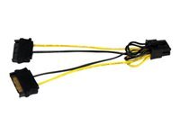 StarTech.com Cable Adaptateur D'alimentation Sata Vers Carte Video Pci Express 8Â Broches De 15Â Cm Cable D'alimentation Alimentation Sata Pour Alimentation Pcie De Broches 15 Cm Taille 8 de Inmac Wstore - Image 1