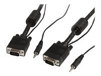 StarTech.com Cable video coaxial pour ecran VGA haute resolution 15 m avec audio HD15 M/M - cable VGA - 15 m