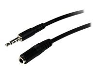 StarTech.com Cable d'extension de casque TRRS 4Â positions 3,5Â mm de 2Â mÂ - M/F - rallonge pour casque micro - 2 m