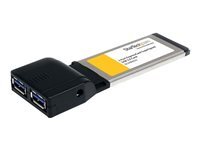 StarTech.com Carte Adaptateur ExpressCard vers 2 Ports USB 3.0 avec Support UASP - 1x Carte ExpressCard 34mm - 2x USB 3.0 A Femelle - adaptateur USB - ExpressCard - USB 3.0 x 2