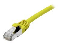 Cordon RJ45 catgorie 6A F/UTP LSOH snagless jaune - 0,15 m