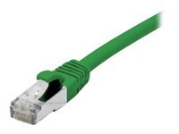 Cordon RJ45 catégorie 6A F/UTP LSOH snagless vert - 1,5 m