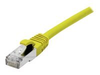 Cordon patch RJ45 ftp cat 6a lsoh snagless jaune - 0,30 m