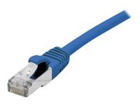 Cordon RJ45 catgorie 6A F/UTP LSOH snagless bleu - 0,3 m