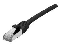 Cordon patch RJ45 ftp cat 6a lsoh snagless noir - 0,30 m