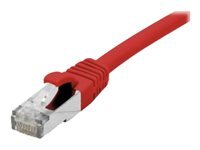 Cordon patch RJ45 ftp cat 6a lsoh snagless rouge - 1 m