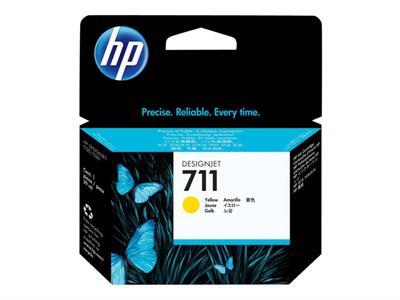 HP 711 - CZ132A - cartouche d\'impression - jaune