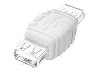 StarTech.com Changeur / Inverseur de genre USB - Coupleur / Adaptateur USB A vers A - F/F - Blanc - inverseur de connexion USB - USB pour USB