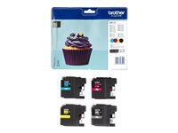 Brother LC123 - Pack de 4 - noir, jaune, cyan, magenta - original - blister - cartouche d\'encre - pour Brother DCP-J100, J105, J132, J152, J552, J752, MFC-J245, J470, J650, J6520, J6720, J6920