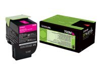 Lexmark 702M - magenta - original - cartouche de toner - LCCP, LRP