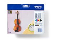 Brother LC127XL Value Pack - pack de 4 - haute capacite - noir, jaune, cyan, magenta - original - cartouche d'encre