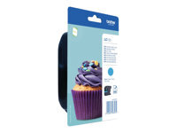 Brother LC123C - a rendement eleve - cyan - original - cartouche d'encre