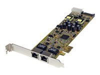 StarTech.com Carte Reseau PCI Express 2 ports Gigabit Ethernet RJ45 10/100/1000Mbps - POE/PSE - Adaptateur Reseau PCIe, 2 x Reseau (RJ45) - adaptateur reseau