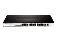 D-Link Web Smart DGS-1210-28 - commutateur - 24 ports - Gr - Ordinateur de bureau, Montable sur rack