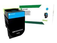Lexmark 802SC - cyan - originale - cartouche de toner - LCCP, LRP