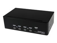 StarTech.com Switch KVM USB 2 Ecrans DVI pour 4 Ordinateurs avec Audio - Commutateur KVM