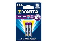 Varta Piles Ultra Lithium AAA LR03 2 unités