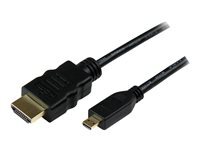 StarTech.com Cable Hdmiâ® Haute Vitesse Avec Ethernet Hdmi (M) Vers Micro Hdmi (M), Cable Micro Hdmi (Type D), Connecteurs Plaques Or Cable Hdmi Avec Ethernet 3 3M de Inmac Wstore