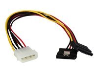 StarTech.com Cable adaptateur d'alimentation interne LP4 (4 broches) - Male vers 2x SATA femelle avec verrous de securite - 30 cm - adaptateur secteur - alimentation interne 4 plots pour alimentation SATA - 30 cm