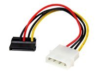 StarTech.com Adaptateur de cable dâalimentation LP4 vers SATA a angle gauche 4Â broches - 15Â cm - adaptateur secteur - alimentation SATA pour alimentation interne 4 plots - 15 cm