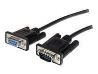 StarTech.com Cable serie DB9 RS232 noir en liaison directe 1 m - M/F - rallonge de cable serie - DB-9 pour DB-9 - 1 m