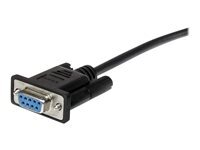 StarTech.com Cable serie DB9 RS232 noir en liaison directe 50 cm - M/F - rallonge de cable serie - DB-9 pour DB-9 - 50 cm