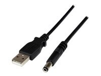 StarTech.com Cable D'alimentation Usb Vers Connecteur Annulaire De Type N Cordon Cc Usb Vers 5,5 Mm 5 V 1 Cable D'alimentation Usb (Alimentation Uniquement) Pour Dc Jack De 5,5 X 2,5 Mm 1 Taille 5.5 de Inmac Wstore