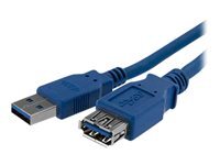 StarTech.com Cable d'extension bleu SuperSpeed USB 3.0 A vers A 1 m - M/F - rallonge de cable USB - USB type A pour USB type A - 1 m