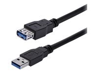 StarTech.com Cable d'extension USB 3.0 A vers A de 1 m - Rallonge USB A SuperSpeed en noir - M/F - rallonge de cable USB - USB type A pour USB type A - 1 m
