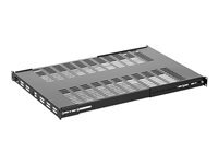 Startech.com Noir Étagère Réglable Et Ventilée Pour Montage En Rack De Serveur 1U - 150Kg - Profondeur De Montage Réglable De 49,5 À 97,4Cm Plateau Universel Pour Rack D'équipement Av/Réseau 19 - Profondeur 69,8Cm - Neuf - Image 5