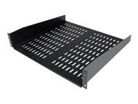 Plateau Rack 2U 19 Pouces Plateau Rack 2U Audibax Pro - Pour Rack 19 Pouces, 150mm Profondeur, Capacité 15kg - Acier Noir Rack équipement