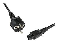 StarTech.com Cable d'Alimentation en Trefle (PC Portable) 2 m - Schuko CEE7 vers IEC 320 C5 - Alimentation Tripolaire - CEE7 (M), C5 (F) - cable d'alimentation - 2 m