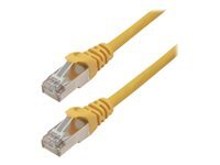 MCL Samar - Cordon de raccordement - RJ-45 (M) pour RJ-45 (M) - 3 m - SFTP - CAT 6a - sans halogène, moulé, sans crochet - jaune