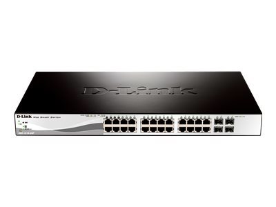D-Link Web Smart DGS-1210-28P - commutateur - 24 ports - Gr - Ordinateur de bureau, Montable sur rack