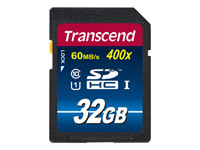 Transcend SDHC Class 10 UHS-I (Premium) - carte memoire flash - 32 Go - SDHC UHS-I
