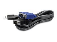 Trendnet Noir 2.8M Usb/Vga Kvm Câble Kvm 2,8 M - Neuf - Image 4