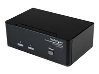 StarTech.com STARTECH Commutateur KVM USB et double DVI à 2 ports avec audio et hub USB 2.0 - Switch écran clavier