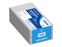 Epson SJIC22P(C) - cyan - original - cartouche d'encre