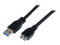 StarTech.com Cable certifie USB 3.0 A vers Micro B de 1 m - Cordon USB3 SuperSpeed USB A vers USB Micro B - M/M - cable USB - Micro-USB de type B pour USB type A - 1 m