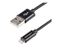 Startech.com Noir Câble Apple Lightning Vers Usb Pour Iphone 5 / Ipod / Ipad De 1 M - M/M - (Usblt1mb) - Câble Lightning - Lightning Mâle Pour Usb Mâle - 1 M - Double Blindage - Pour P/N: St7c51224, St7c51224eu - Image 2