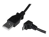 StarTech.com Cable Micro Usb 2 A Vers Micro B Coude 90Â° Vers Le Bas Cable Usb Micro B Angle Coude Vers Le Bas Cable Usb Micro-Usb De Type B Pour Usb 2 2M Noir de Inmac Wstore