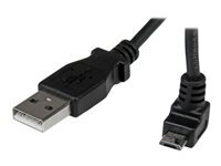 StarTech.com Cable Micro Usb 1 A Vers Micro B Coude 90Â° Vers Le Haut Cable Usb Micro B Angle Coude Vers Le Haut Cable Usb Micro-Usb De Type B Pour Usb 1 1M Noir de Inmac Wstore - Image 1