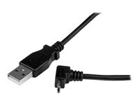 StarTech.com Cable Micro Usb 2 A Vers Micro B Coude 90Â° Vers Le Haut Cable Usb Micro B Angle Coude Vers Le Haut Cable Usb Micro-Usb De Type B Pour Usb 2 2M Noir de Inmac Wstore