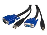 StarTech.com Cable pour Switch KVM VGA avec USB 2 en 1 - 1.80m - cable clavier/video/souris/USB - 1.8 m