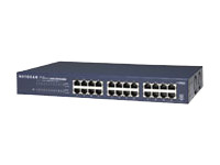 NETGEAR ProSafe Plus JGS524PE - commutateur - 24 ports - non gere - Ordinateur de bureau, Montable s